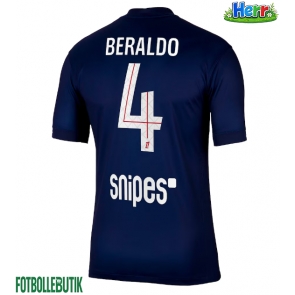Paris Saint-Germain Lucas Beraldo #4 Hemmatröja 2025-26 Kortärmad